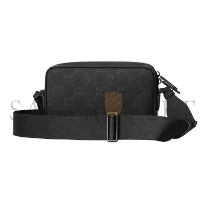 GUCCI GG RUBBER-EFFECT CROSSBODY BAG 771293 (24*17*5cm) GUCCI GG RUBBER-EFFECT CROSSBODY BAG 771293 (24*17*5cm)
